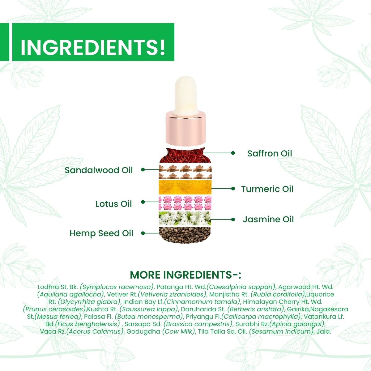 Hemp Kumkumadi Face Oil - Image 2