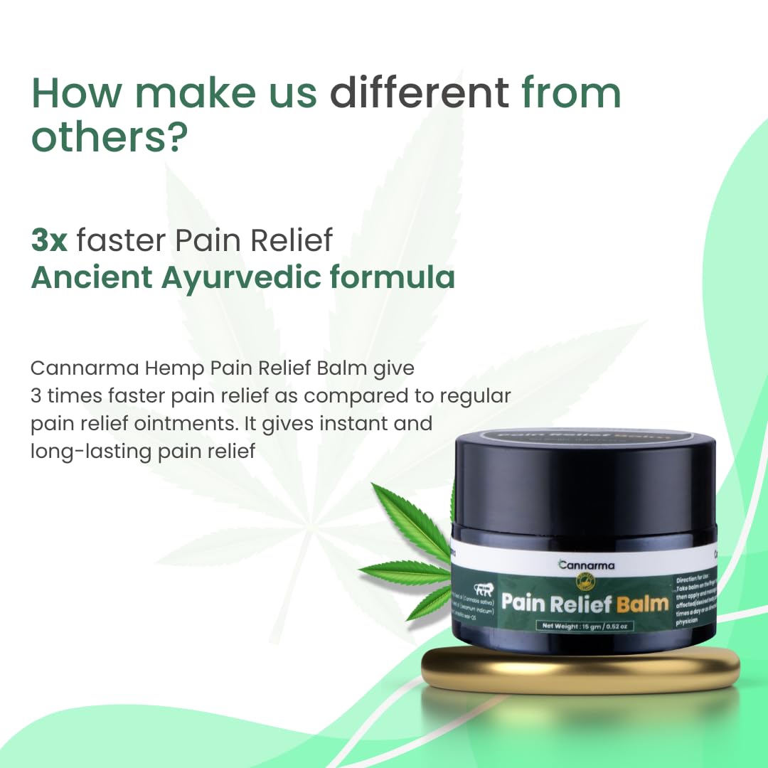Hemp Pain Relief Balm (15g) - Image 2