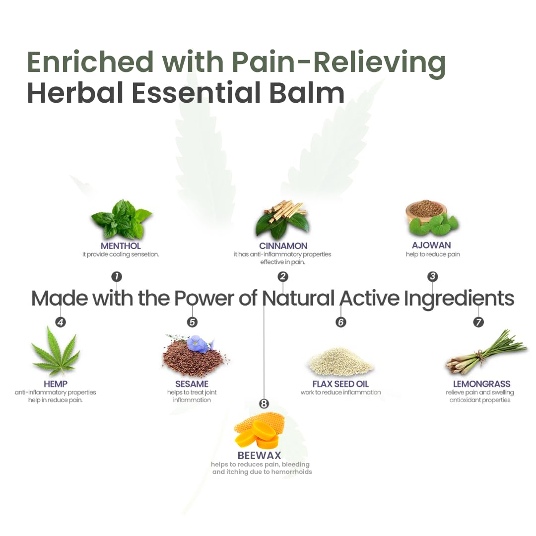Hemp Pain Relief Balm (15g) - Image 7