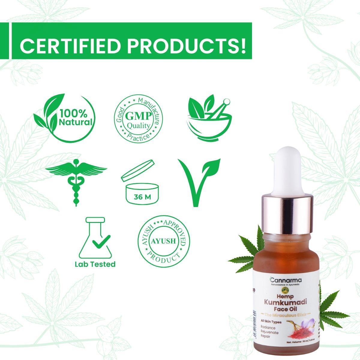 Hemp Kumkumadi Face Oil - Image 3